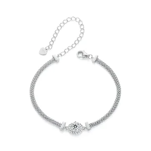 (bilde for) PANDORA Style Moissanite flettet sterlingsølvarmbånd (ett sertifikat) - MSB015
