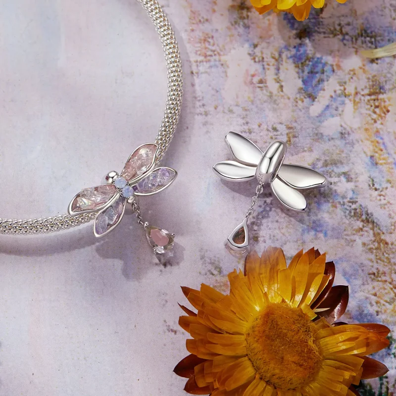 (bilde for) PANDORA Style Monet Dragonfly Perler - BSC989 - Vis 4