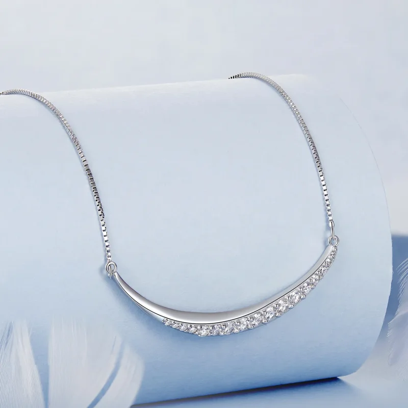(bilde for) PANDORA Style Moon Smile Halskjede - BSN374 - Vis 2