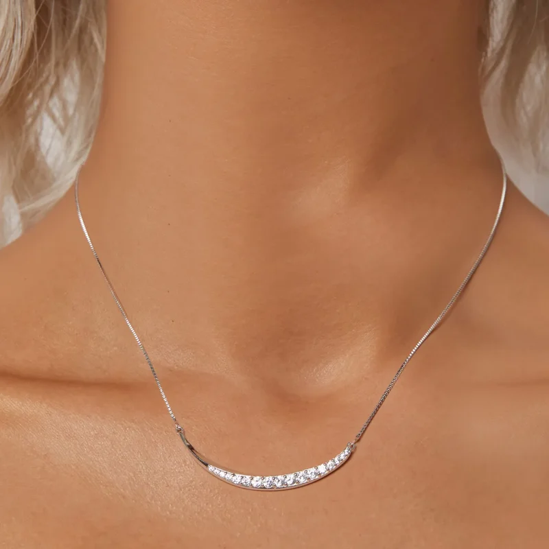 (bilde for) PANDORA Style Moon Smile Halskjede - BSN374 - Vis 5