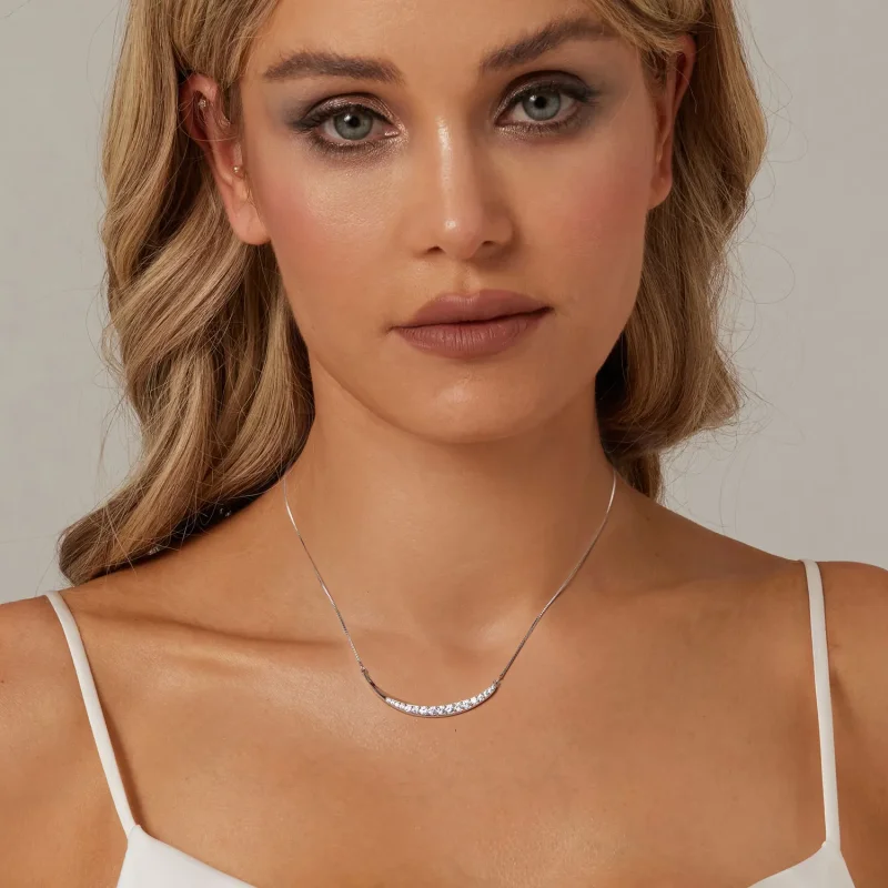 (bilde for) PANDORA Style Moon Smile Halskjede - BSN374 - Vis 6