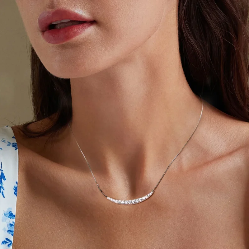 (bilde for) PANDORA Style Moon Smile Halskjede - BSN374 - Vis 7
