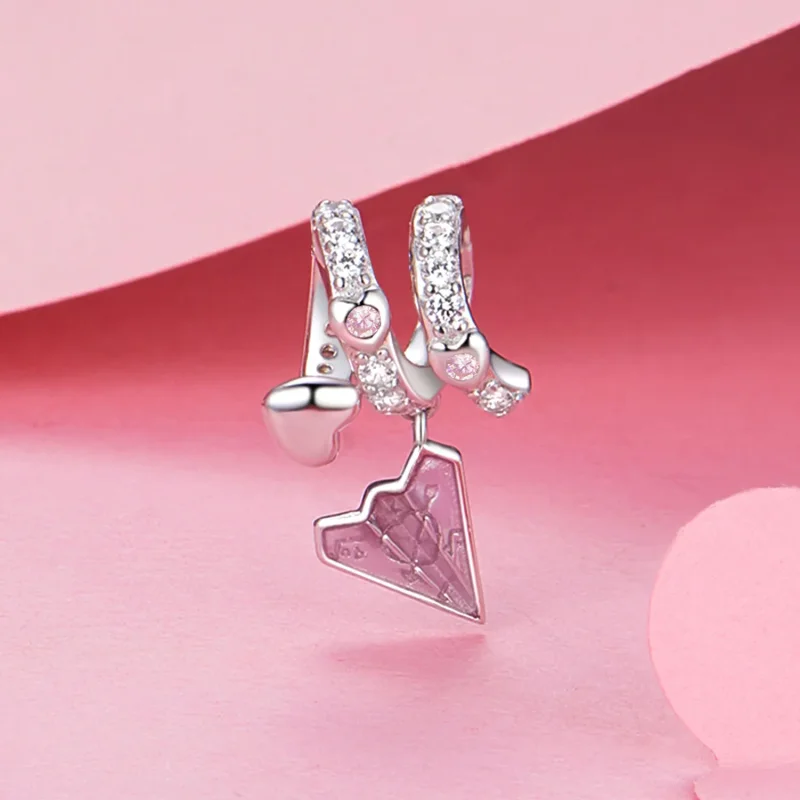 (bilde for) PANDORA Style Paper Plane Love Letter Perler - BSC974 - Vis 2