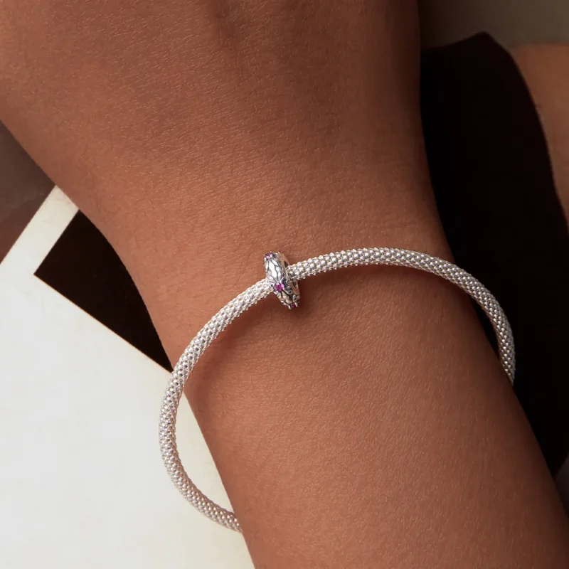 (bilde for) PANDORA Style Retro Iris Silikon Spacer Beads - SCC2756 - Vis 7