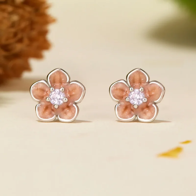 (bilde for) PANDORA Style romantiske øredobber med kirsebærblomster - BSE992 - Vis 2