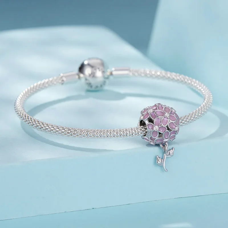 (bilde for) PANDORA Style rosa blomsterkuleperler - SCC2738 - Vis 3