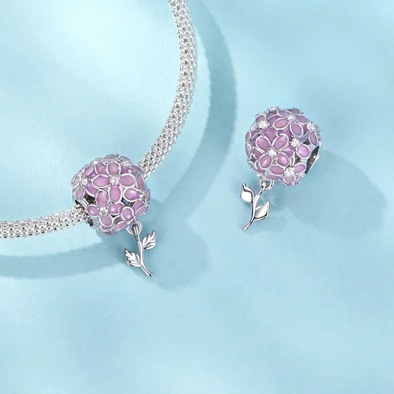 (bilde for) PANDORA Style rosa blomsterkuleperler - SCC2738 - Vis 4