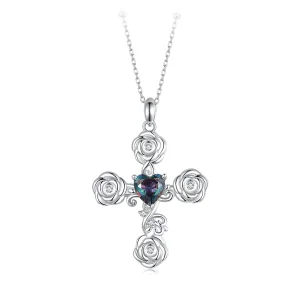 (bilde for) PANDORA Style Rose Cross Halskjede - BSN379