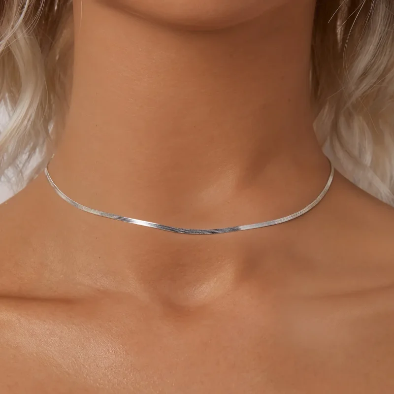 (bilde for) PANDORA Style Snake Bone Chain Basic Halskjede - BSA008 - Vis 5