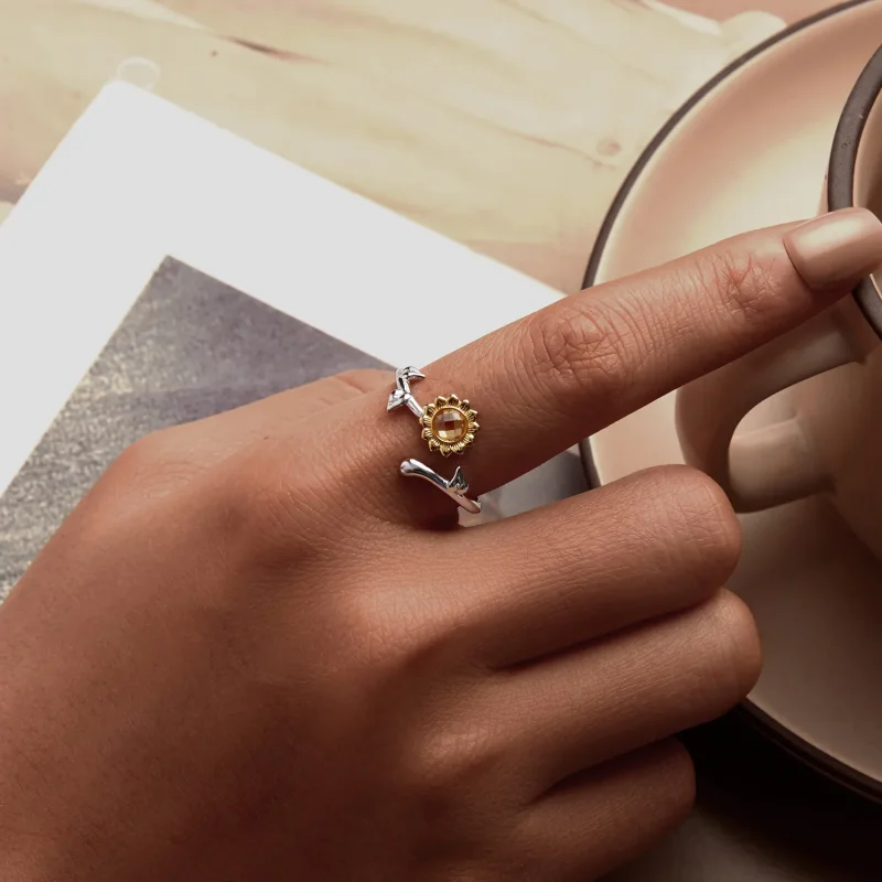 (bilde for) PANDORA Style Solsikke Ring - BSR549-E - Vis 5