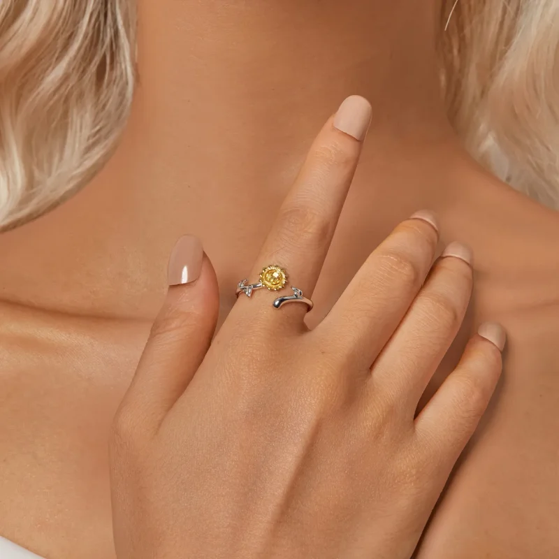 (bilde for) PANDORA Style Solsikke Ring - BSR549-E - Vis 6