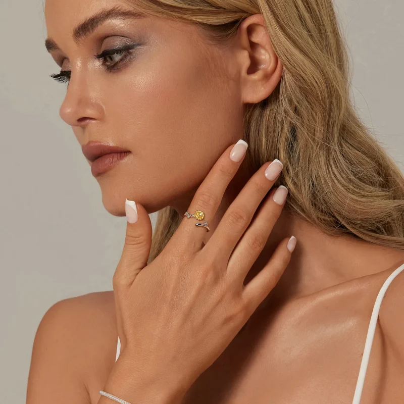 (bilde for) PANDORA Style Solsikke Ring - BSR549-E - Vis 7