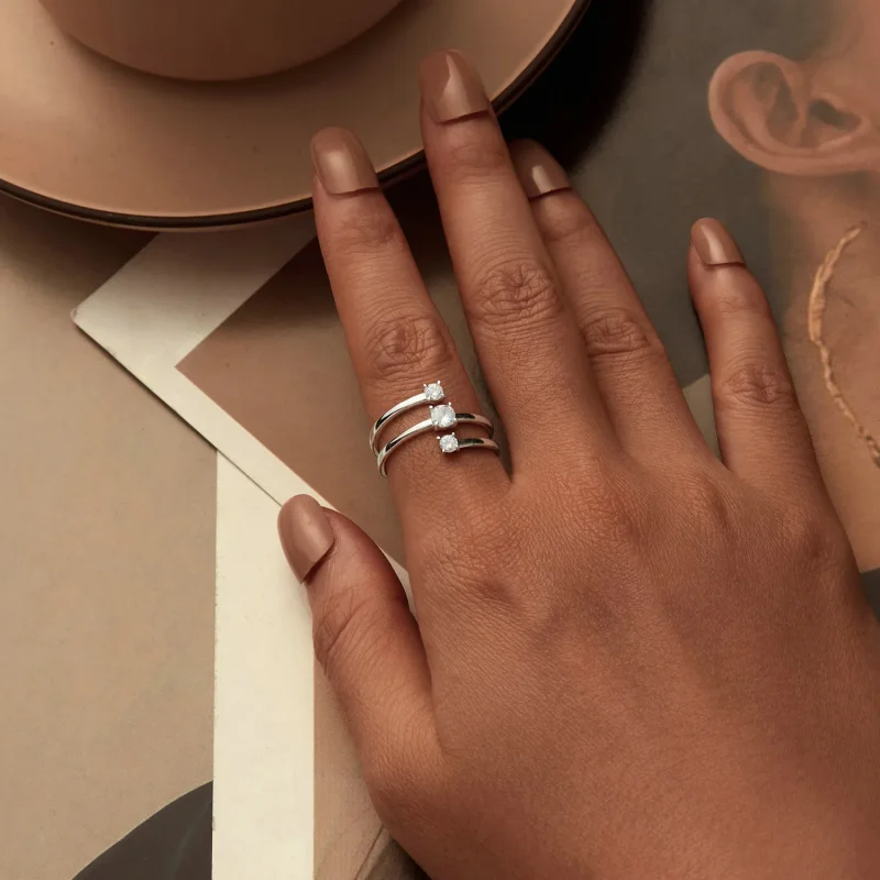 (bilde for) PANDORA Style Sparkling Wrap Ring - BSR532-E - Vis 5
