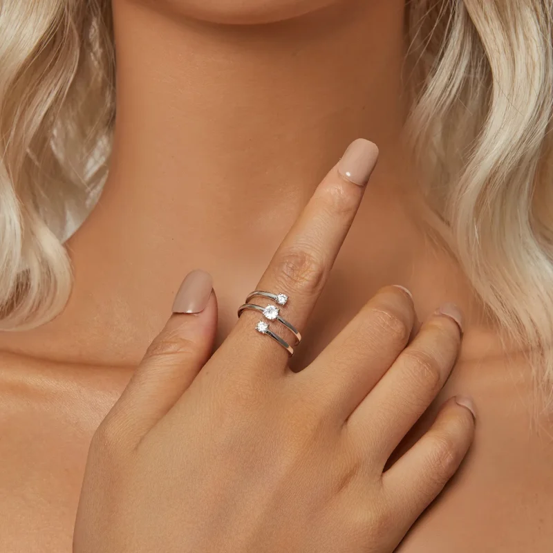 (bilde for) PANDORA Style Sparkling Wrap Ring - BSR532-E - Vis 6