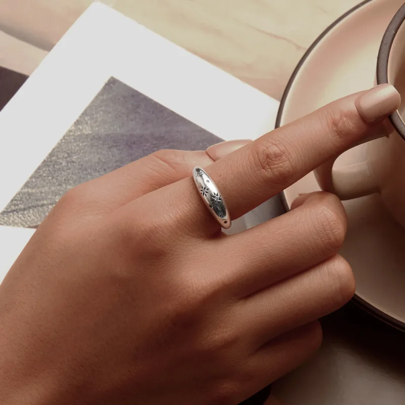 (bilde for) PANDORA Style Star Open Ring - BSR547-E - Vis 5