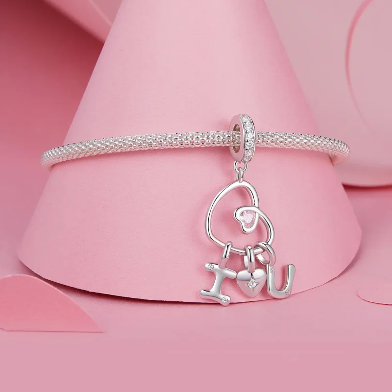 (bilde for) PANDORA Style Valentine Letter Love Pendant - BSC972 - Vis 3