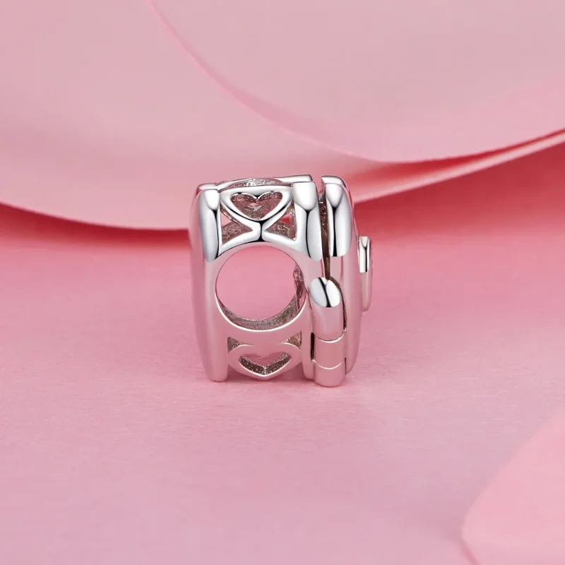 (bilde for) PANDORA Style Valentinsdag Åpne og lukke hjerteperler - BSC973 - Vis 3