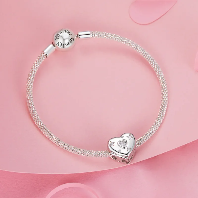 (bilde for) PANDORA Style Valentinsdag Åpne og lukke hjerteperler - BSC973 - Vis 6