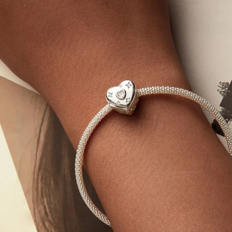 (bilde for) PANDORA Style Valentinsdag Åpne og lukke hjerteperler - BSC973 - Vis 9
