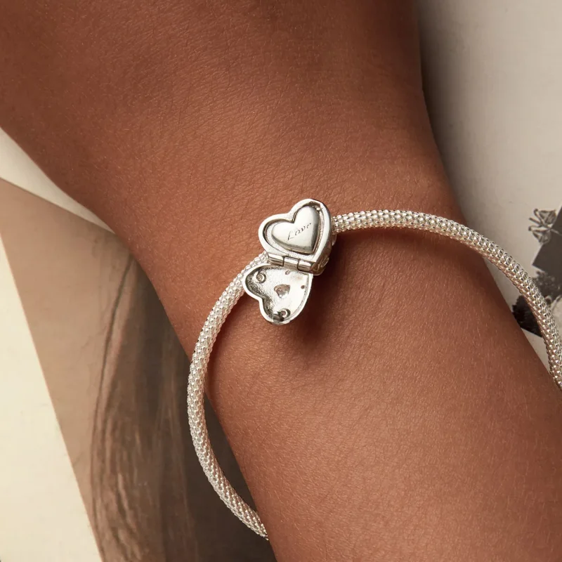 (bilde for) PANDORA Style Valentinsdag Åpne og lukke hjerteperler - BSC973 - Vis 10