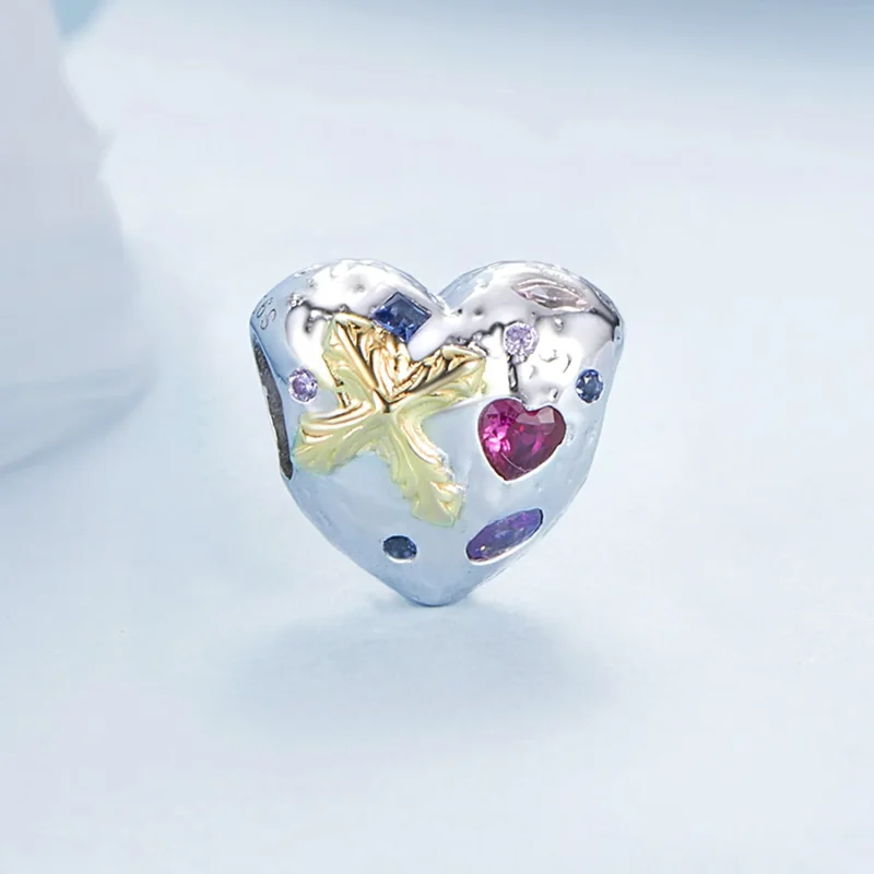 (bilde for) PANDORA Style Vintage Cross Heart Charm - BSC1006 - Vis 2