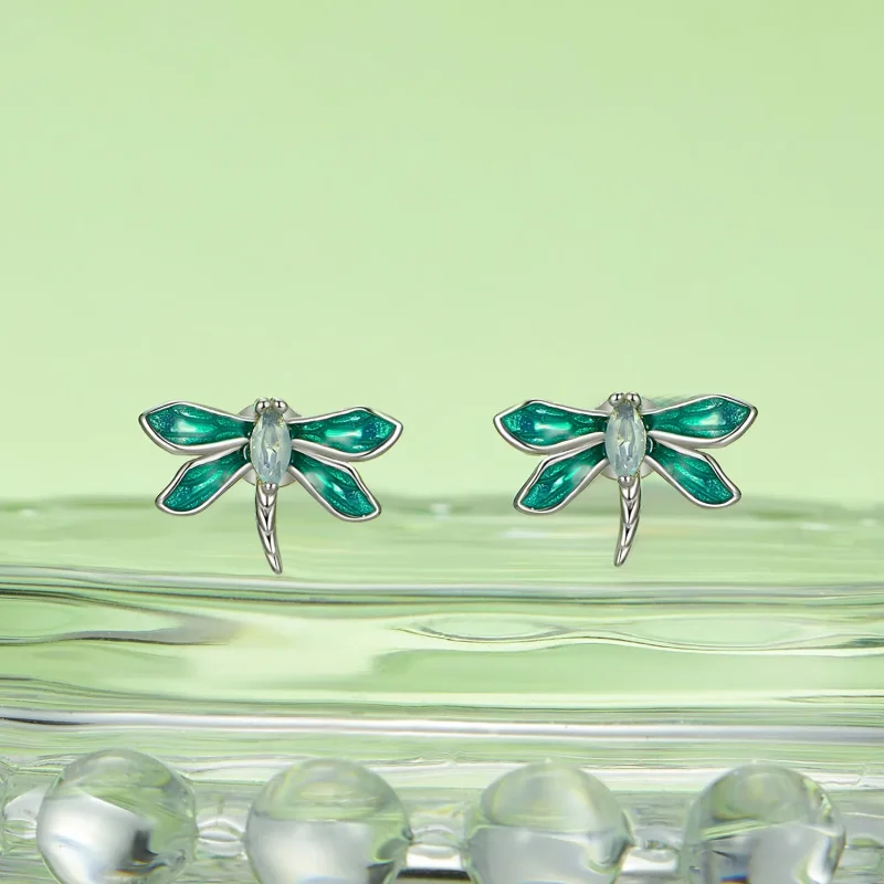 (bilde for) Øredobber i PANDORA-stil Dragonfly - BSE988 - Vis 2