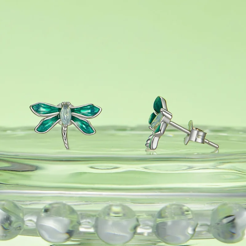 (bilde for) Øredobber i PANDORA-stil Dragonfly - BSE988 - Vis 3