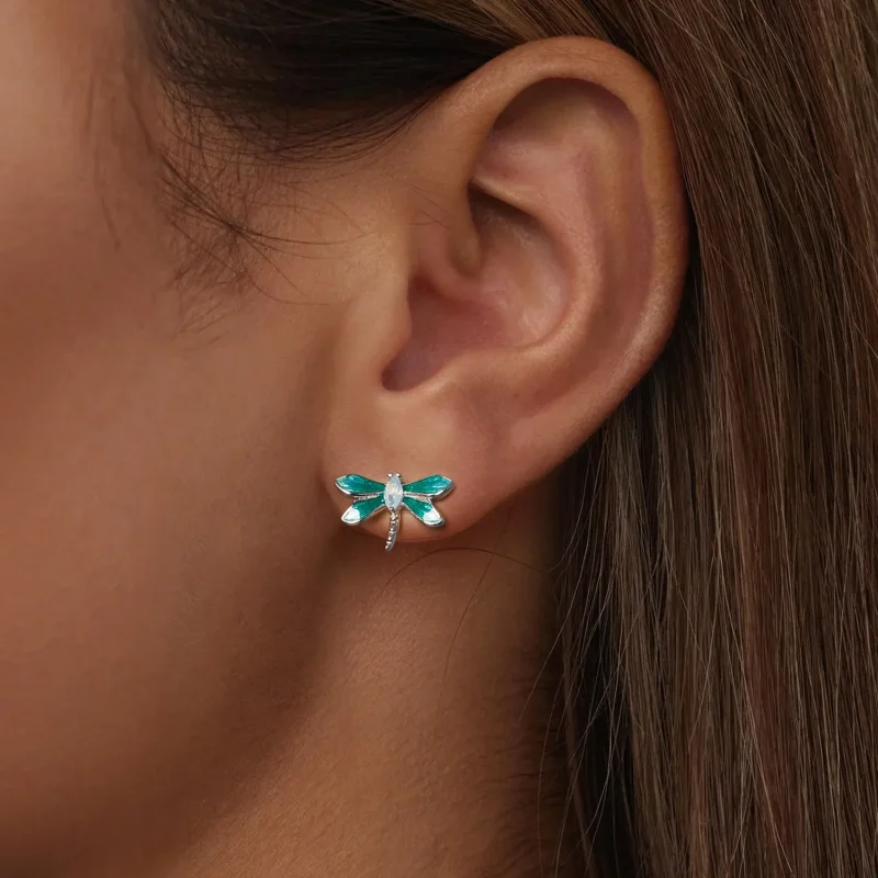 (bilde for) Øredobber i PANDORA-stil Dragonfly - BSE988 - Vis 6