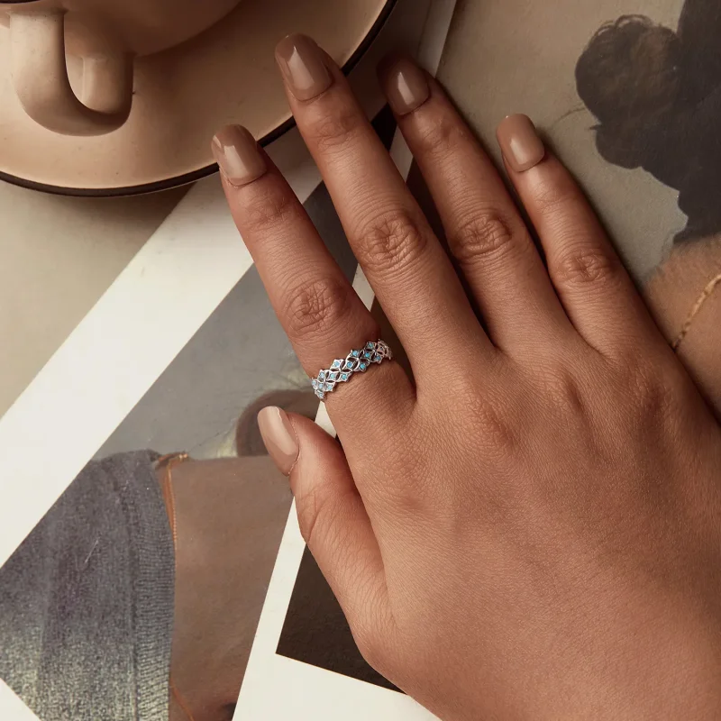 (bilde for) PANDORA-stil turkis ring - BSR556 - Vis 4