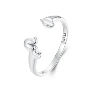 (bilde for) PANDORA Style 3D Dachshundring - SCR1033-E