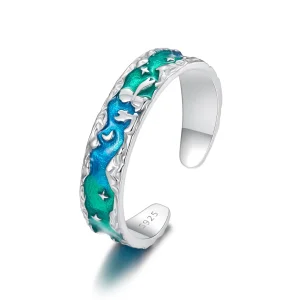 (bilde for) PANDORA Style Aurora Stars Little Prince and Fox Åpningsring - SCR1021-E