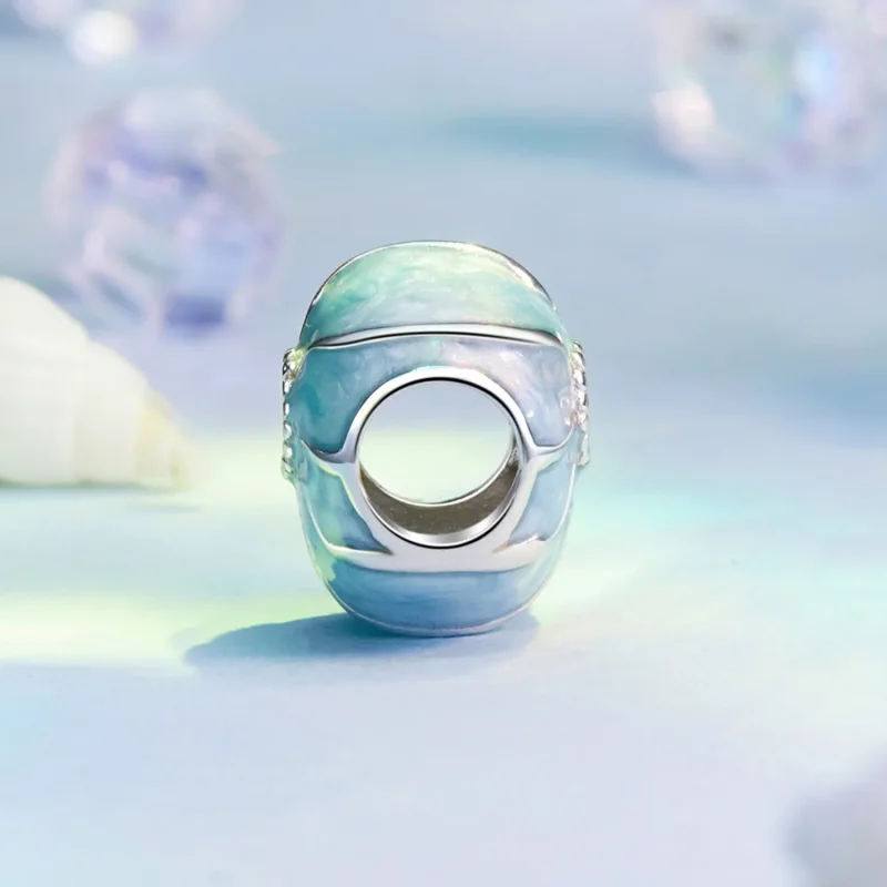 (bilde for) PANDORA Style Blå konkylie sjarm - BSC1018 - Vis 3