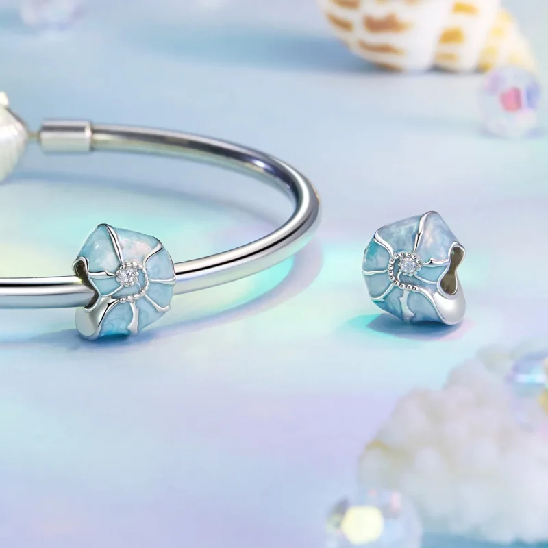 (bilde for) PANDORA Style Blå konkylie sjarm - BSC1018 - Vis 4