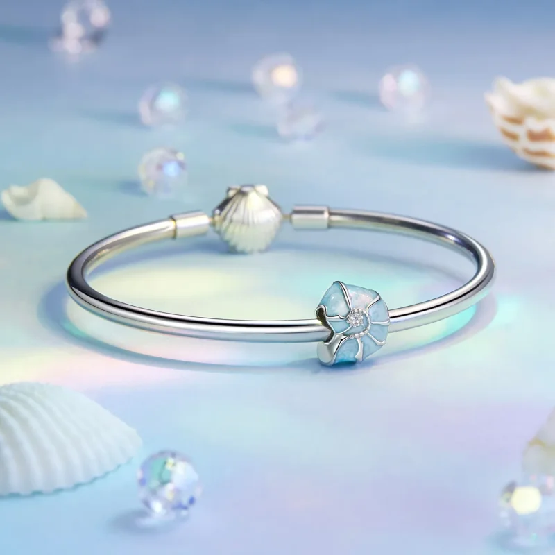 (bilde for) PANDORA Style Blå konkylie sjarm - BSC1018 - Vis 5