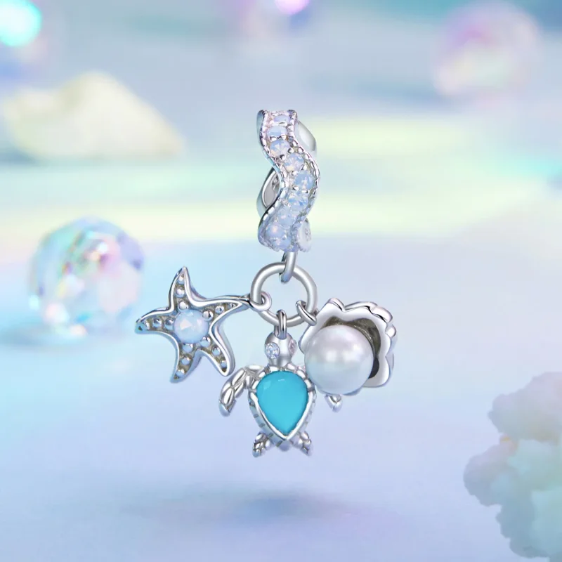 (bilde for) PANDORA Style Blue Ocean Pendel - BSC992 - Vis 2