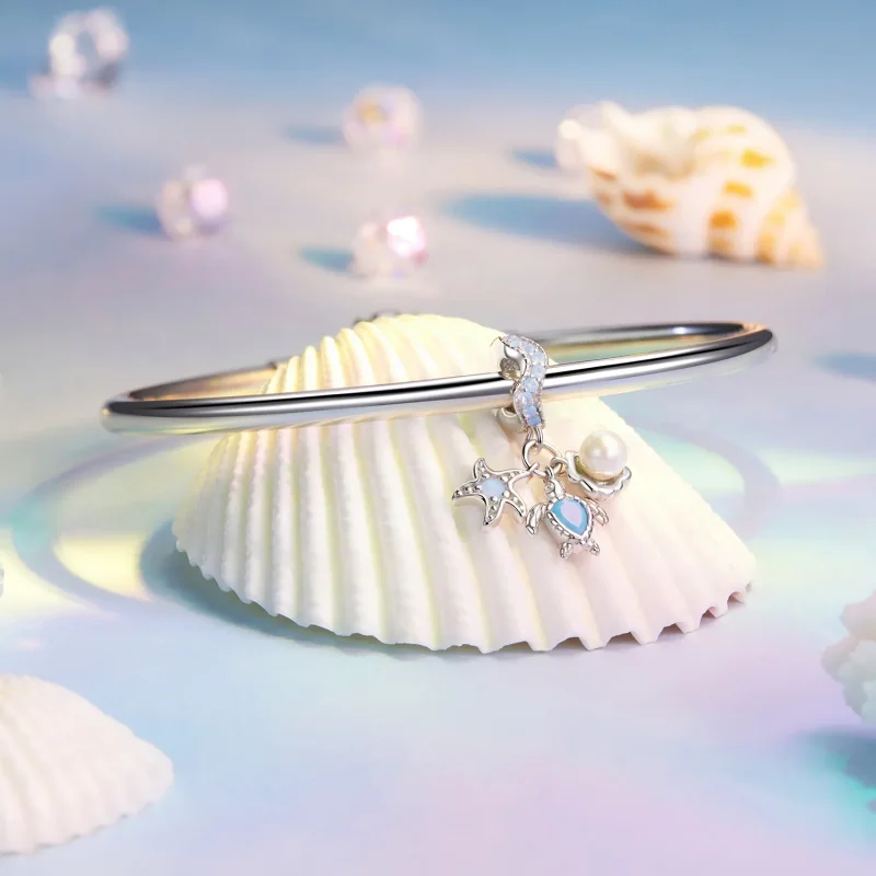 (bilde for) PANDORA Style Blue Ocean Pendel - BSC992 - Vis 3