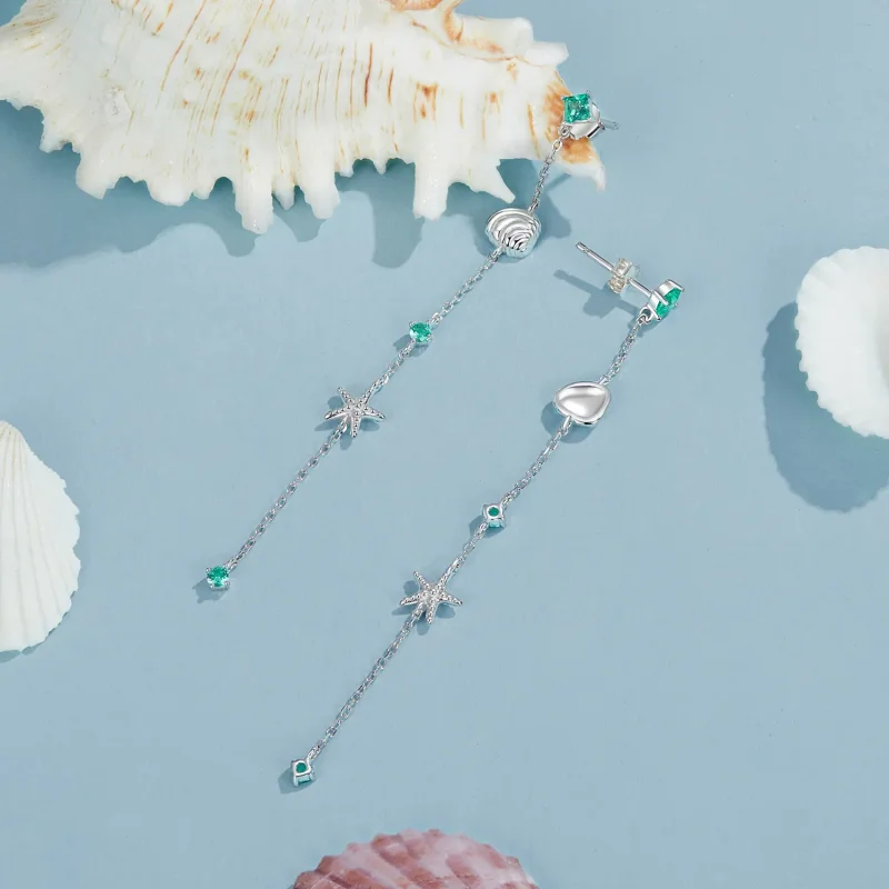 (bilde for) PANDORA Style Blue Ocean øredobber - BSE1013 - Vis 4