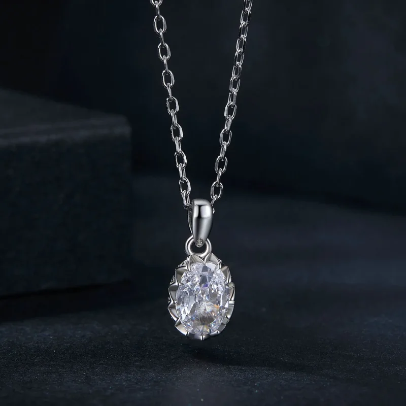 (bilde for) PANDORA Style Brilliant Beauty 1 karat Moissanite-kjede (med ett sertifikat) - M - Vis 3