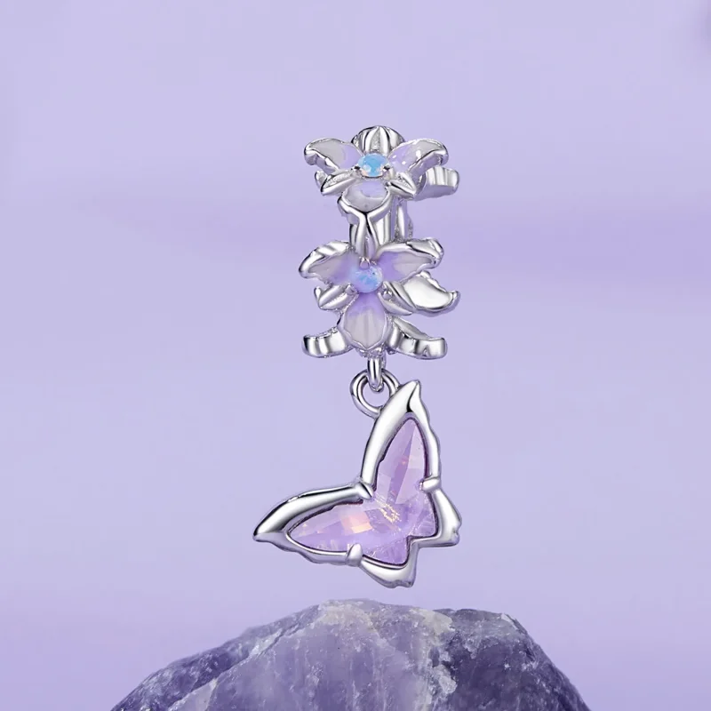 (bilde for) PANDORA Style Butterfly Iris Anheng - BSC1033 - Vis 2
