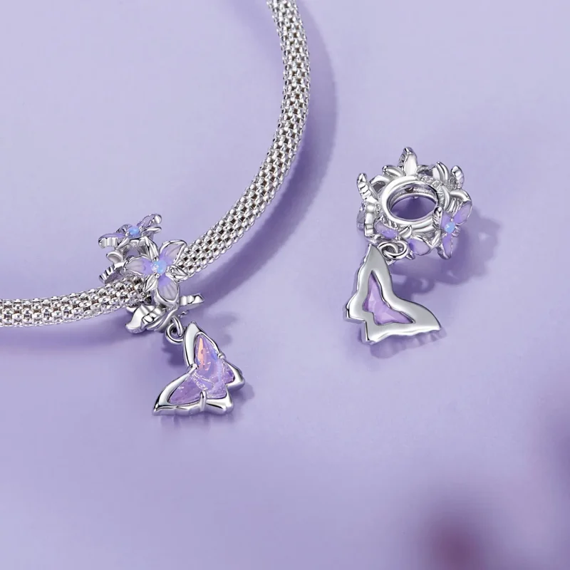 (bilde for) PANDORA Style Butterfly Iris Anheng - BSC1033 - Vis 5