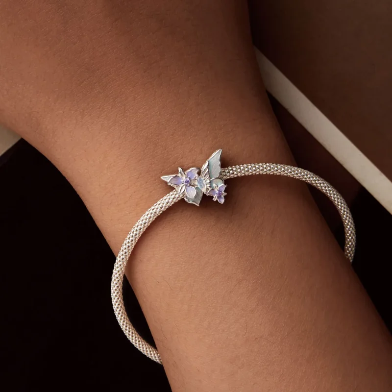 (bilde for) PANDORA Style Butterfly Iris sjarm - BSC1030 - Vis 7