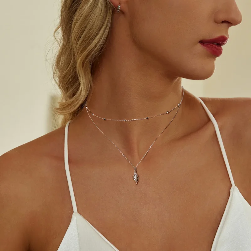 (bilde for) PANDORA Style Conch Shell Halskjede - BSN387 - Vis 6