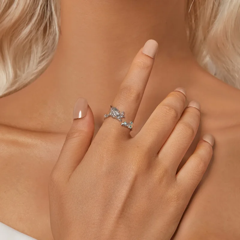 (bilde for) PANDORA Style Conch shell åpen ring - BSR554-E - Vis 6