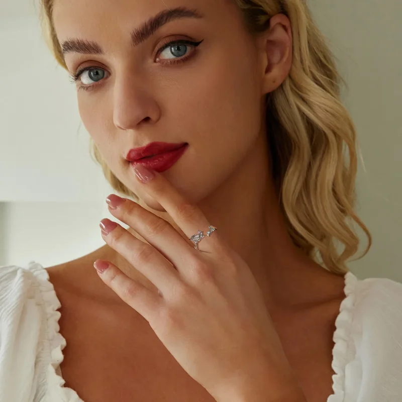 (bilde for) PANDORA Style Conch shell åpen ring - BSR554-E - Vis 7