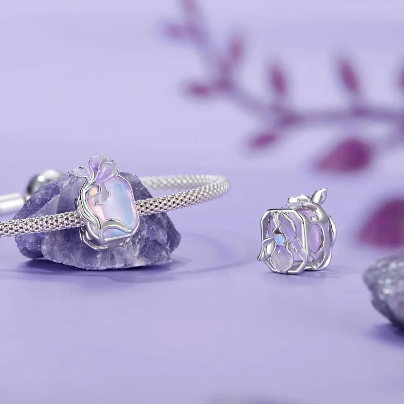 (bilde for) PANDORA Style Crystal Iris sjarm - BSC1032 - Vis 4