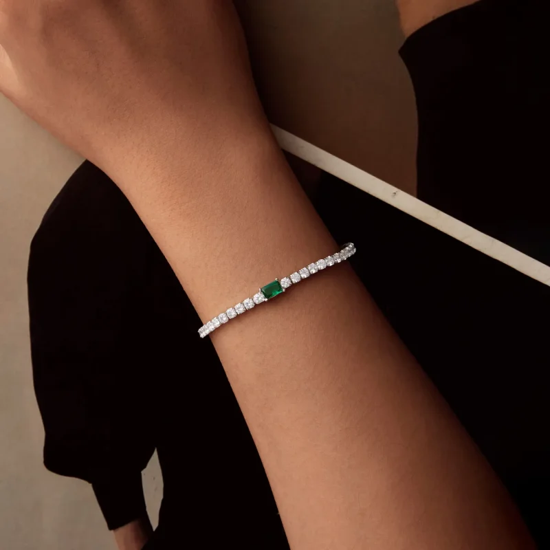 (bilde for) PANDORA Style Elegant Emerald Armbånd - BSB179 - Vis 4