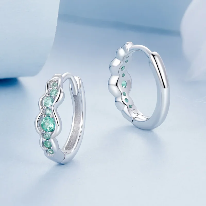 (bilde for) PANDORA Style Green Wave øredobber - BSE1034 - Vis 3