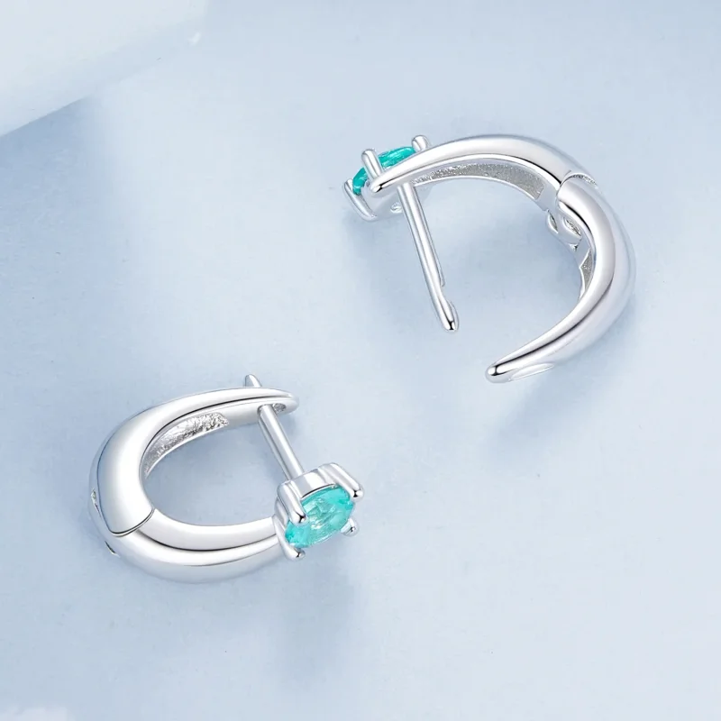 (bilde for) PANDORA Style Grønne øredobber - BSE1030 - Vis 4