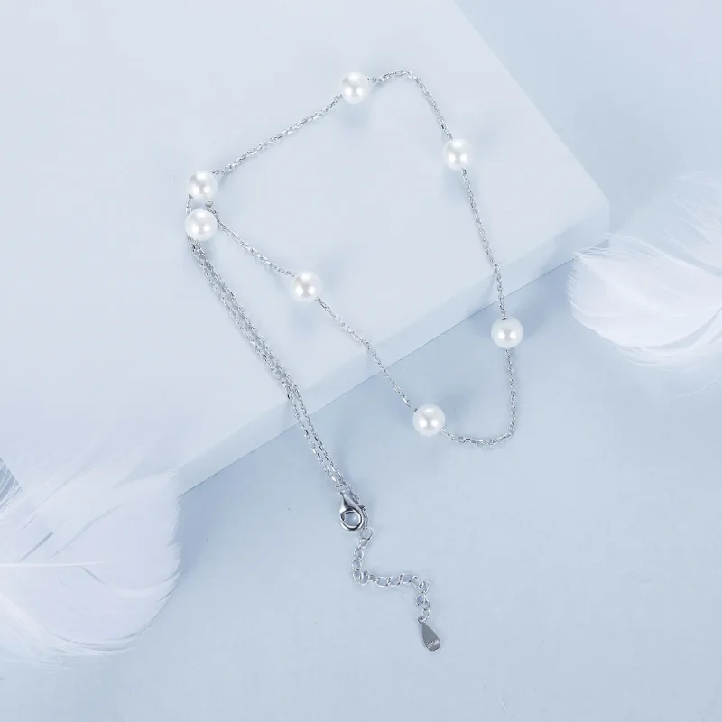 (bilde for) PANDORA Style Gypsophila Halskjede - BSN389 - Vis 4