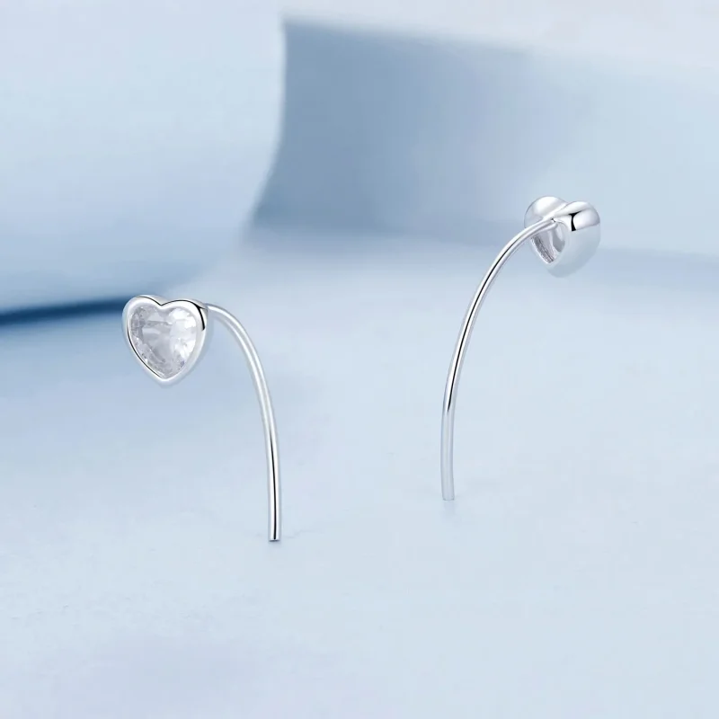 (bilde for) PANDORA Style Heart øredobber - BSE1003 - Vis 3